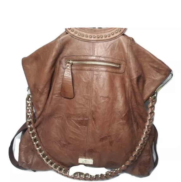 GUESS By Marciano Leather Extra Large Handbag Tote Studs details - Picture 5 of 10